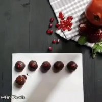 ترافل انار ساده و خوشمزه