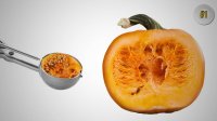 جدا کردن هسته "کدو حلوایی"