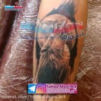 آموزش طراحی تاتو گرگ و ماه