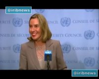 سکوت و خنده موگرینی هنگام مواجه شدن با سوال خبرنگار