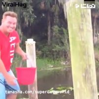 کلیپ جالب و دیدنی در لب دریاچه