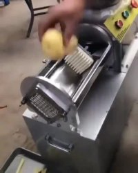 دستگاه تولید خلال سیب‌زمینی!