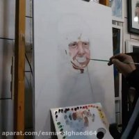 آموزش نقاشی (اجرای پرتره روی بوم)