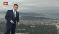 اتفاقی جالب در پخش زنده گزارش هواشناسی تلویزیون سانفرانسیسکو