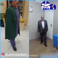 قبل و بعد از جراحی تعویض مفصل لگن سمت راست