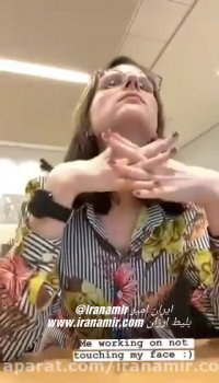 تمرین دست نزدن به صورت