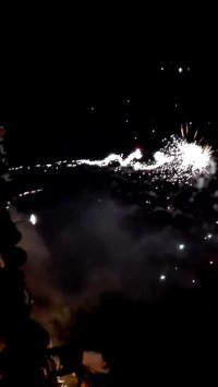 اتیش بازی در روز چهارشنبه سوری مالمو