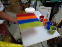 ایجاد طرح با غلطک بر روی دیوار