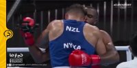لحظه گاز گرفتن بوکسور مراکشی در المپیک