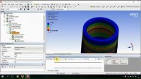 مدل سازی تماس به صورت دو بعدی متقارن در Ansys workbench