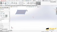 فرمانParallelogram در نرم افزار سالیدورکز یا سالیدورک 2018 (SOLIDWORKS 2018)