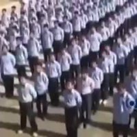 هم‌خوانی تصنیف "جان جهان" صبحگاه مدرسه