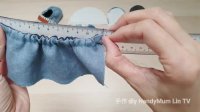 دوخت کفش پارچه ای زیبا برای نوزاد