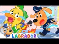 کارتون بیبی باس : آتش گرفتن خانه اردک و کمک افسر پلیس