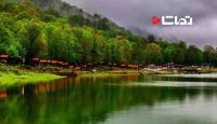 دریاچه طبیعت در مازندران ایران