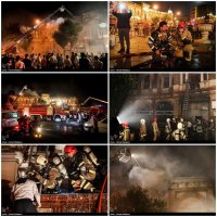 آتش سوزی میدان حسن آباد