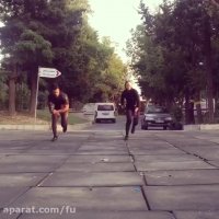 تمرین پیمان رجبی با لیلا رجبی