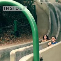 You can race down a hidden slide in San Francisco