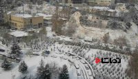 برف در سعادت آباد تهران