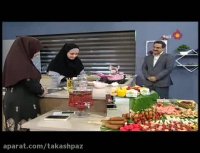 طرز تهیه رول مرغ پنیری با سس سیر