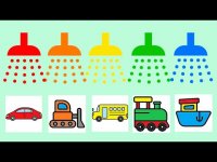 کارتون ماشین ها : ماشین پلیس , آتش نشانی , آمبولانس , قایق , زیر دریایی , بالون