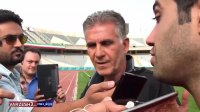 صحبت های کی روش در حاشیه تمرین تیم ملی(13-08-96)