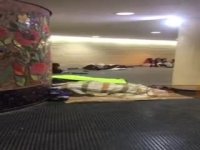 اسکان مردم در ورزشگاه آزادی