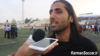 صحبت های محسن ایران نژاد بازیکن تیم آرمان گهر سیرجان پس از صعود این تیم به لیگ دسته یک