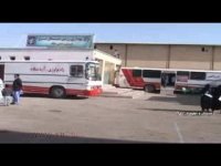 بیمارستان صحرایی در مرز میرجاوه