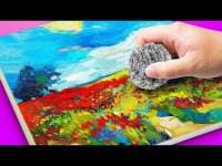 خلق اثر هنری با وسایل ساده در خانه