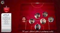 شماتیک ترکیب پرسپولیس در مقابل استقلال