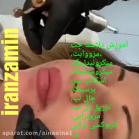آموزش تزریق ژل به لب با دستگاه هیالورون پن مجازی حضوری فروش دستگاه ایران زمین