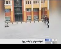 خسارت طوفان و تگرگ در اروپا