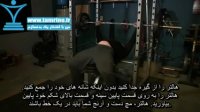 آموزش حرکت پرس پشت بازو هالتر با بند برعکس Reverse Band Bench Press