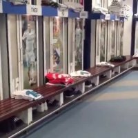 نمایی زیبا از رختکن رئال مادرید