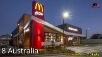 ۱۰ کشور با بیشترین تعداد مک دونالد McDonald's