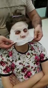 ماسک لیفتینگ صورت نوبل پاریس عصاره شترمرغ ostrich facial mack