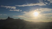 غروب از قله کوه ریو دو ژانیرو، برزیل