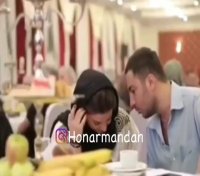 خوش و بش نوید محمدزاده و طناز طباطبایی