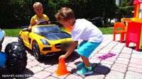 بازی با ماشین های اسباب بازی - برنامه کودک شاد ودیدنی ولاد و نیکیتا