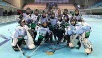 خوشحالی تیم هاکی اینلاین بانوان ایران