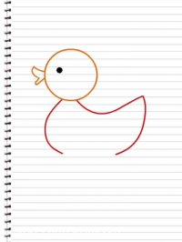 آموزش نقاشی به کودکان(قسمت6 - اردک)