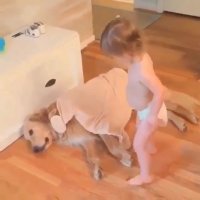 آخى عزیزم مهربون 👶🏻🐶