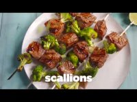 استیک گوشت با کلم بروکلی