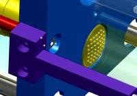 قالب تزریق پلاستیک - سیستم پران صفحه ای با تحریک کشنده از قسمت ثابت قالب