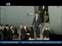 تظاهرات فلسطینیان، همزمان با ورود  معاون رئیس جمهور آمریکا