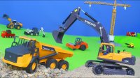 ماشین بازی کودکانه : جرثقیل - کامیون - بیل مکانیکی - لودر