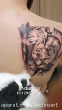 تاتو سه بعدی توسط استاد امیربهادر