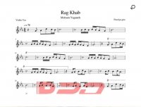 نت ویولن رگ خواب محسن یگانه