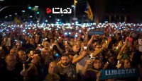 هزاران معترض خواستار آزادی رهبران جدایی‌طلبان کاتالونیا شدند